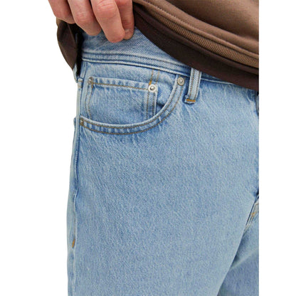 Blue Denim - Side - Jack And Jones Mens Alex Wide Leg Jeans