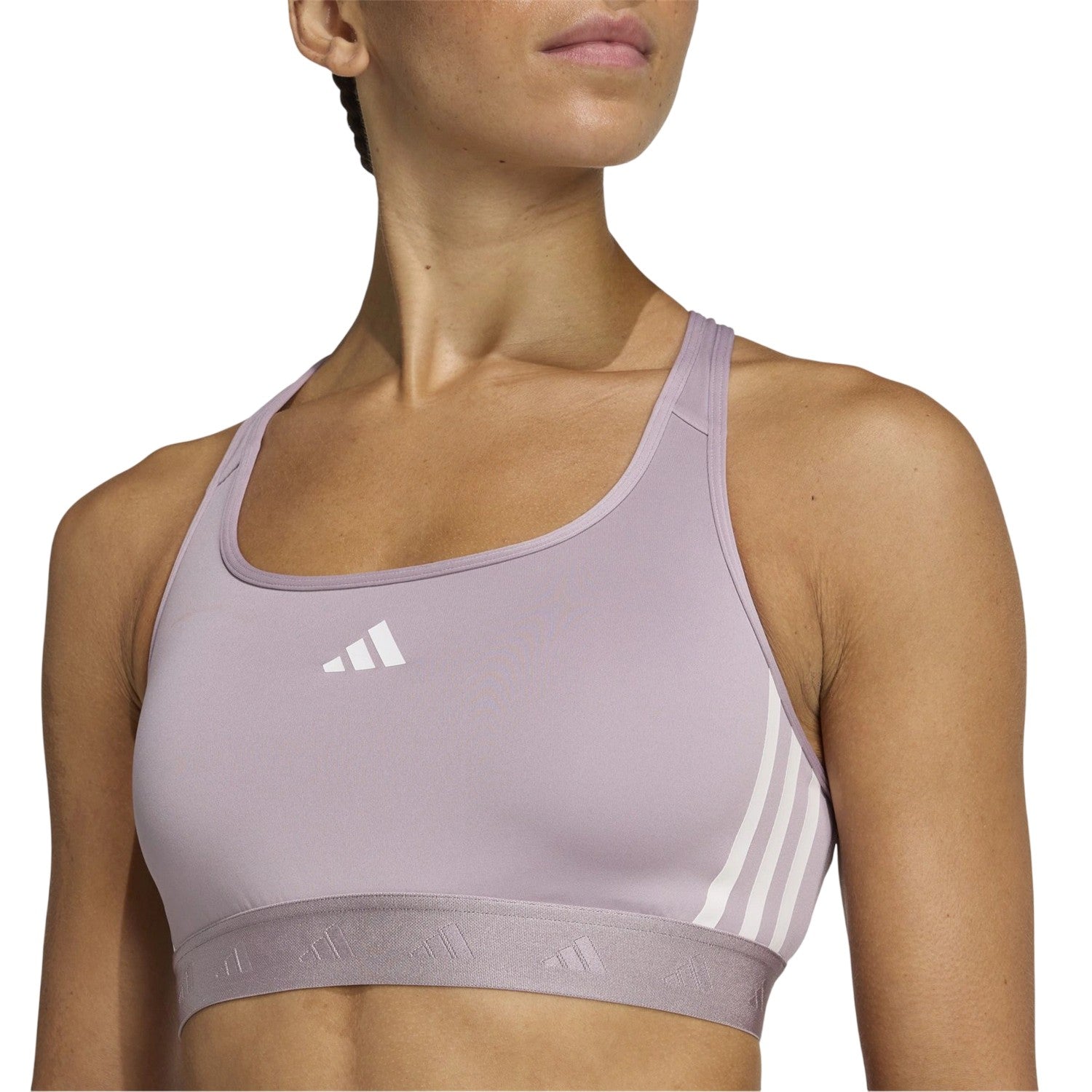 Preloved Fig - Side - Adidas Womens-Ladies Medium Support Sports Bra