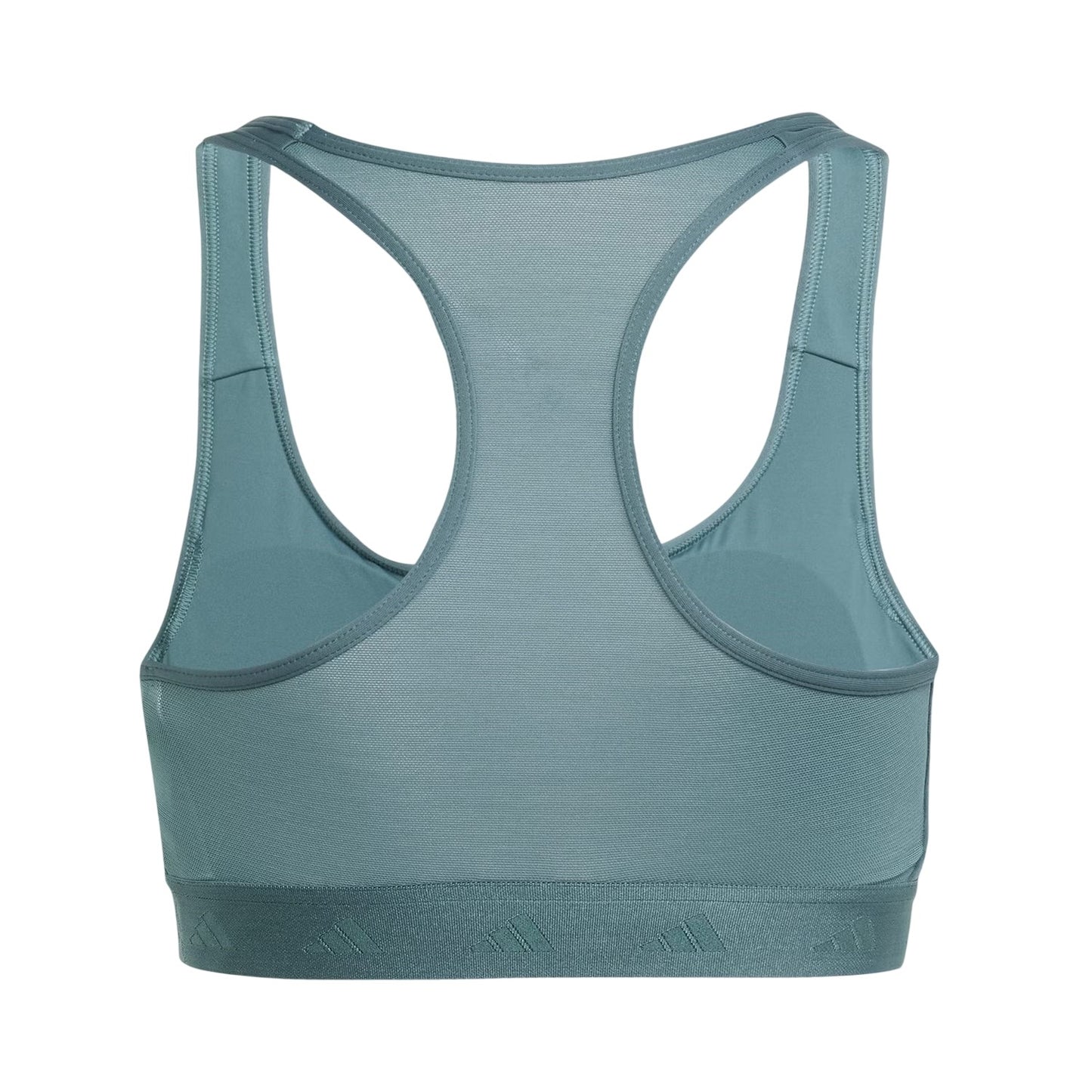 Teal - Back - Adidas Womens-Ladies Medium Support Sports Bra