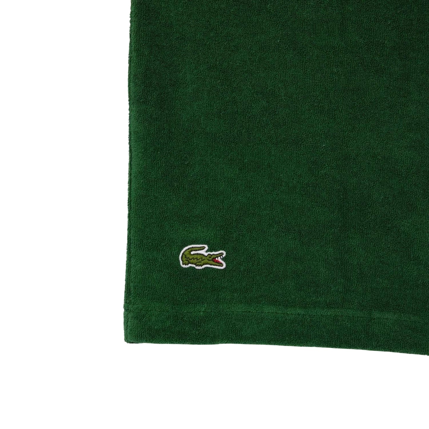 Green - Side - Lacoste Mens Roland Garros Edition Terrycloth Relaxed Fit Polo Shirt