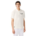 Cream - Lifestyle - Lacoste Mens Roland Garros Edition Terrycloth Relaxed Fit Polo Shirt