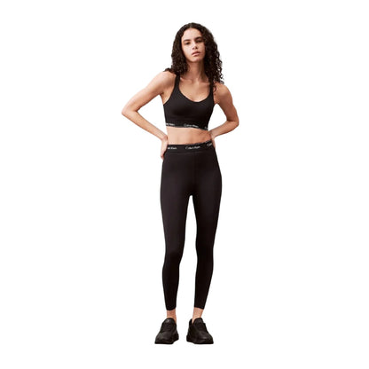 Black - Lifestyle - Calvin Klein Womens-Ladies Compression Sports Bra