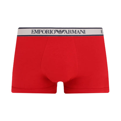 White-Red-Black - Side - Emporio Armani Mens Boxer Shorts (Pack of 3)
