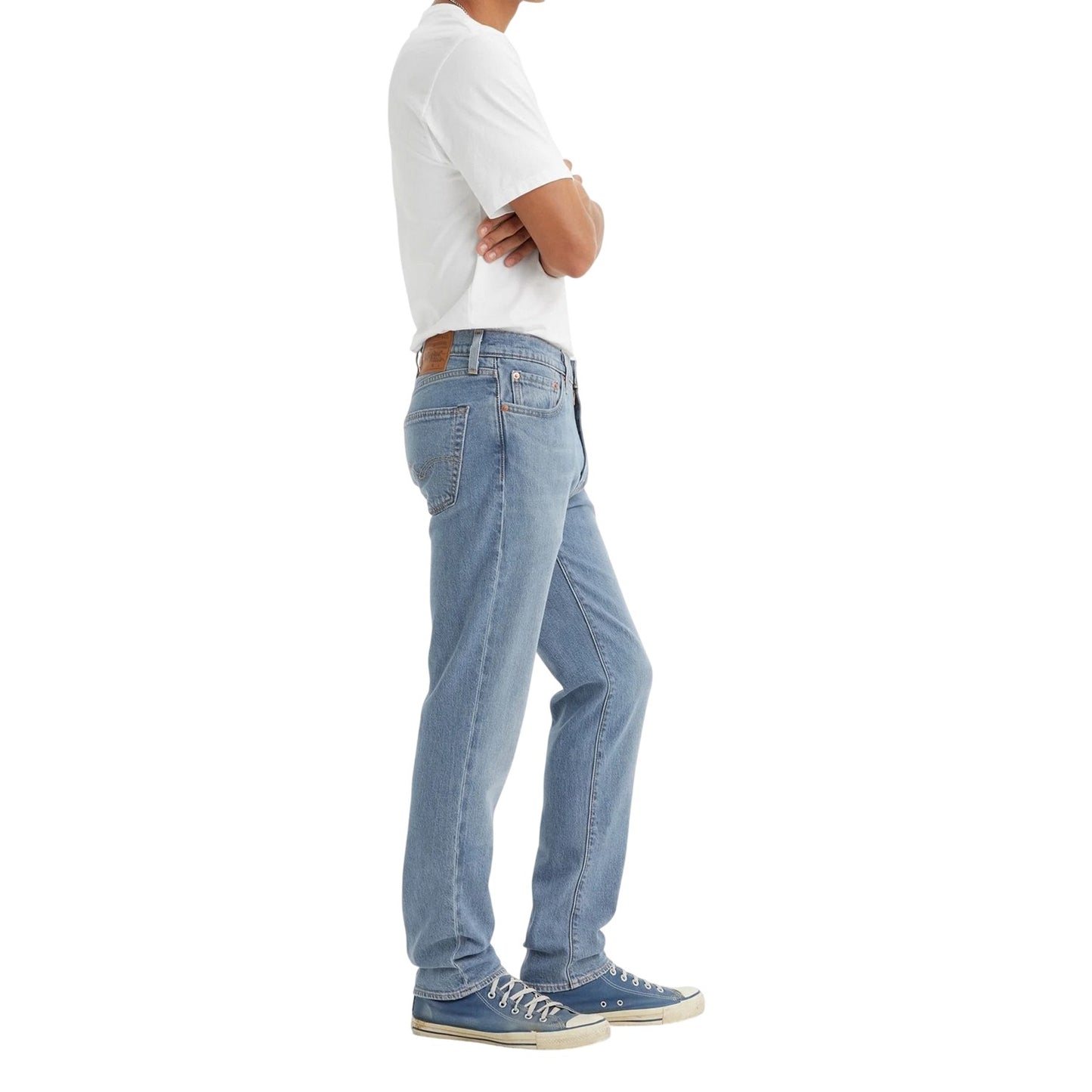 Light Blue - Side - Levis Mens 511 Cotton Slim Jeans