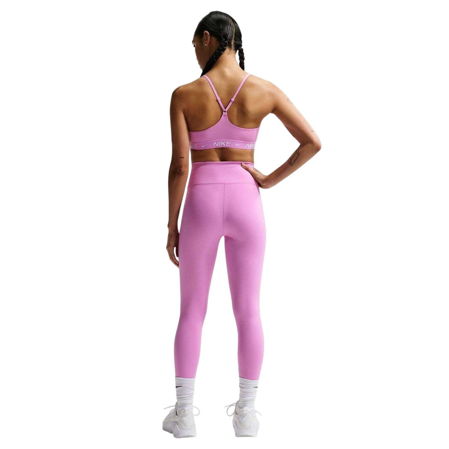 Magenta - Back - Nike Womens-Ladies Indy Light Support Sports Bra