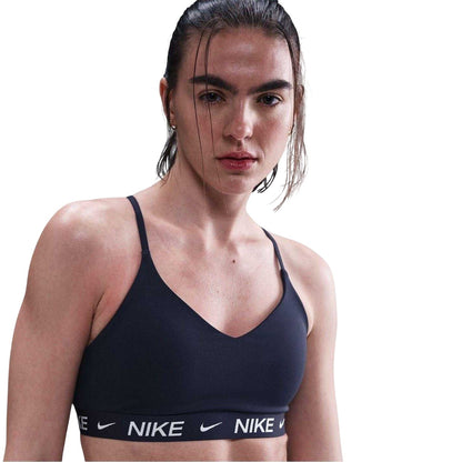 Midnight Navy - Front - Nike Womens-Ladies Indy Light Support Sports Bra