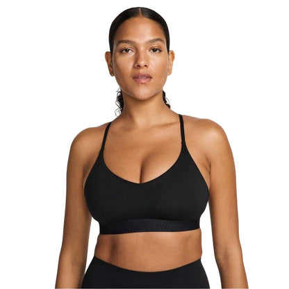 Black - Side - Nike Womens-Ladies Indy Light Support Sports Bra