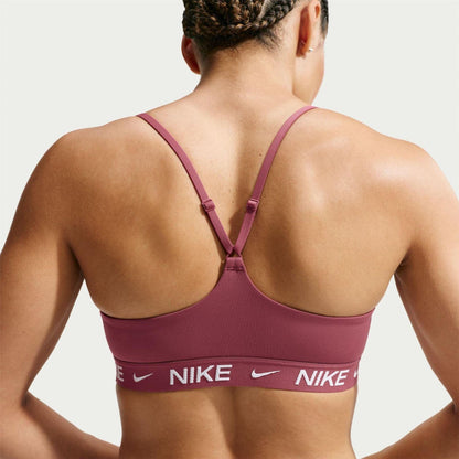 Pink Smoke - Back - Nike Womens-Ladies Indy Light Support Sports Bra