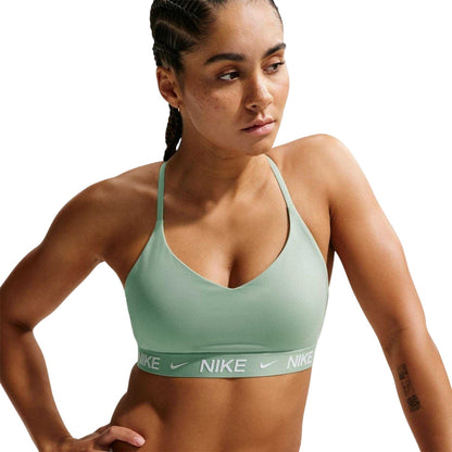 Green - Front - Nike Womens-Ladies Indy Light Support Sports Bra
