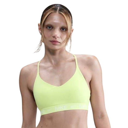 Lemon - Front - Nike Womens-Ladies Indy Light Support Sports Bra