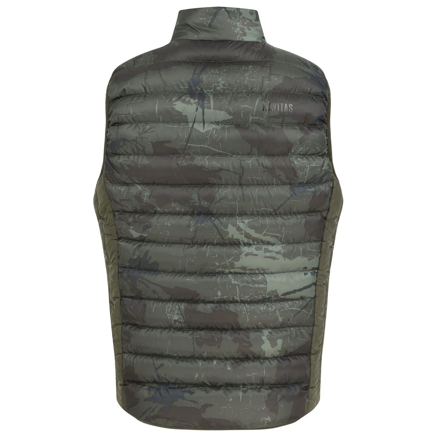 Green - Back - Navitas Mens Indra Camo Gilet