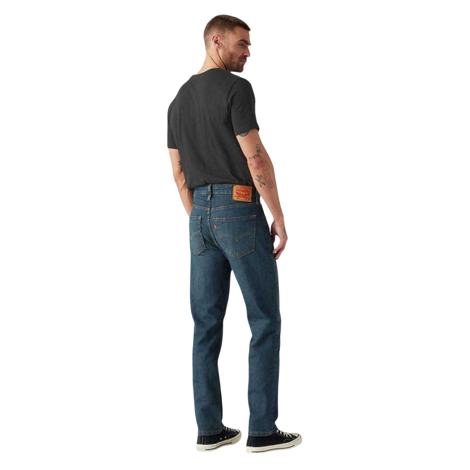 Blue - Back - Levis Mens Denim Tapered Athletic Jeans