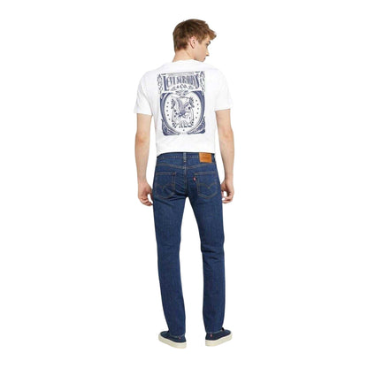Blue - Back - Levis Mens 511 Part The Sea Plain Slim Jeans