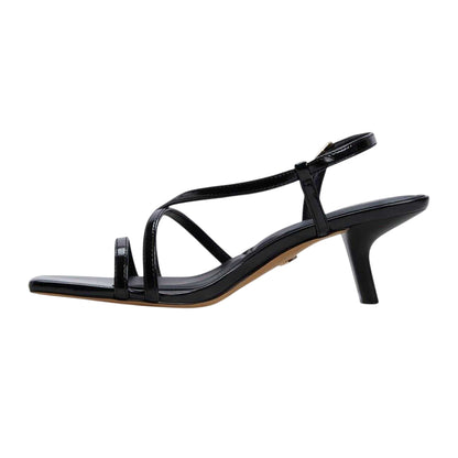 Black - Side - Aldo Womens-Ladies Lendacan Strappy Kitten Heel Sandals