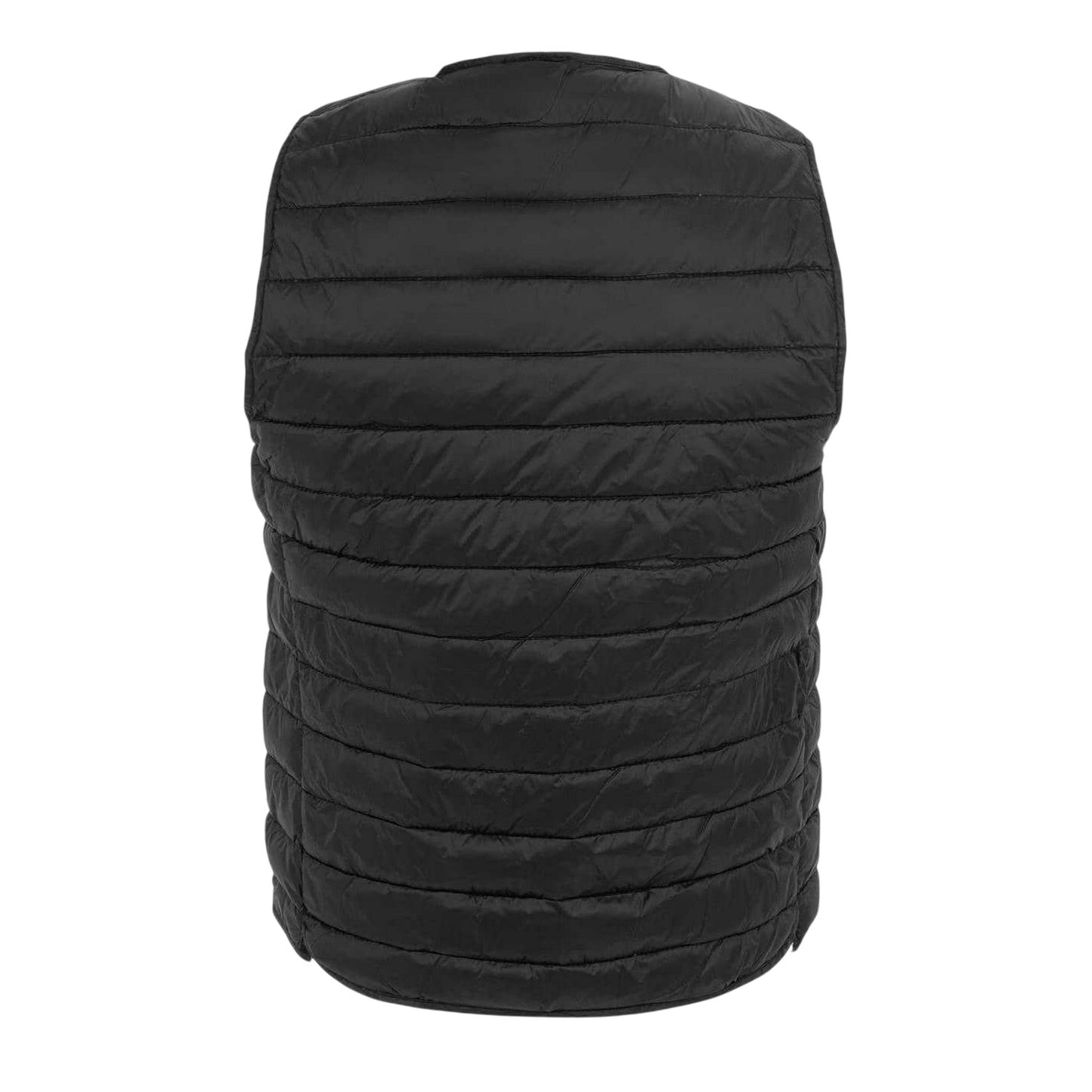 Black - Back - Firetrap Mens Logo Quilted Gilet