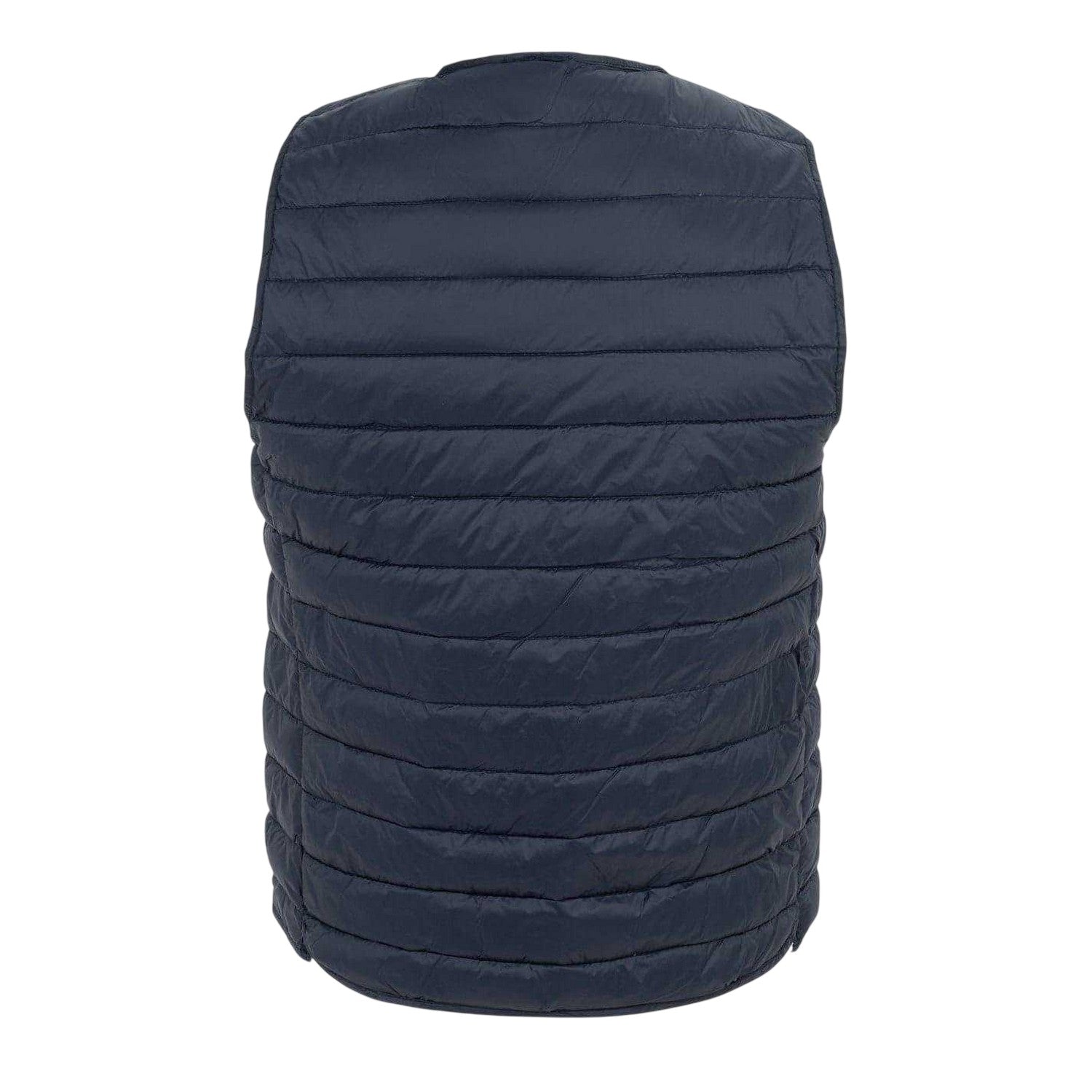 Navy - Back - Firetrap Mens Logo Quilted Gilet