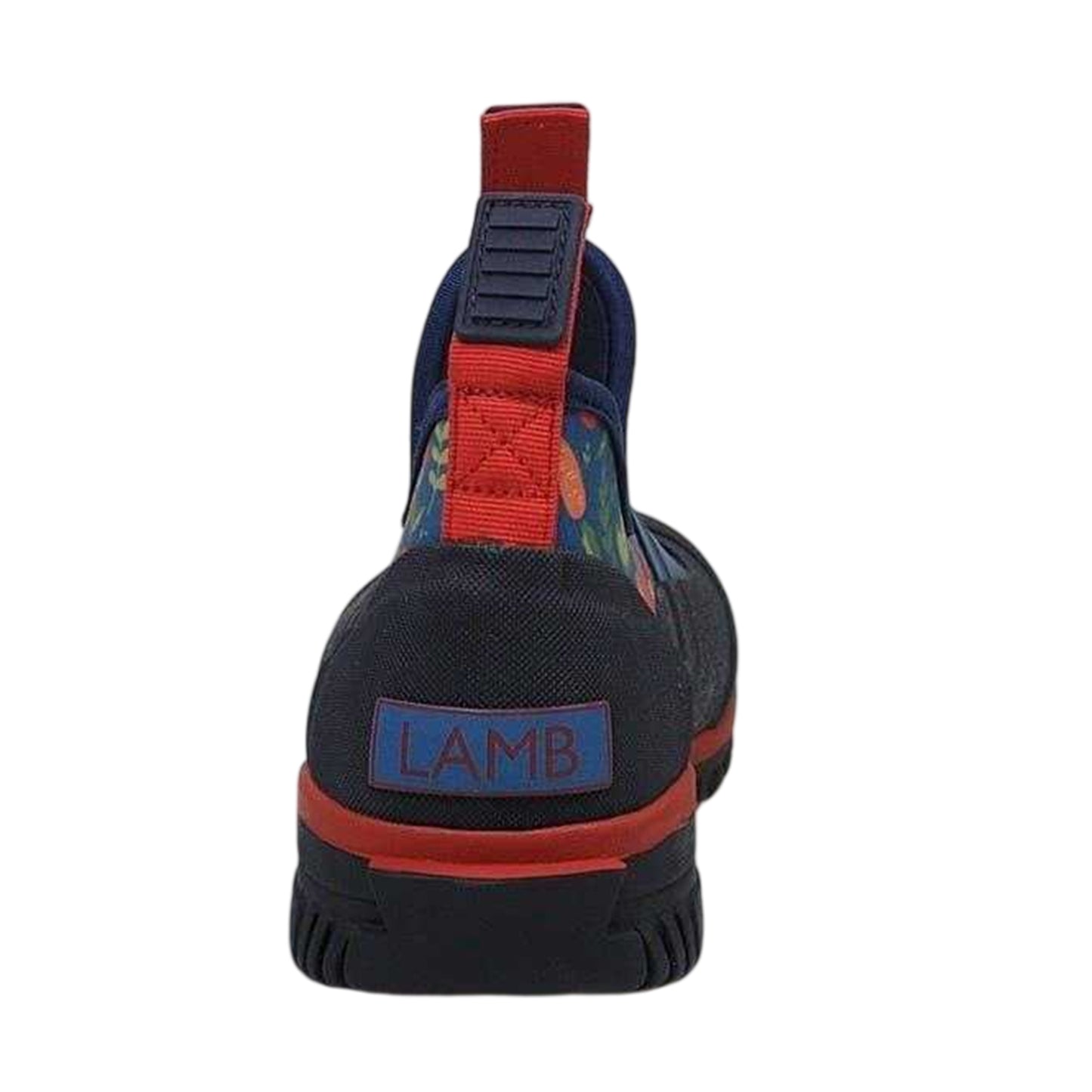 Blue - Back - Lamb Womens-Ladies Floral Rain Boots