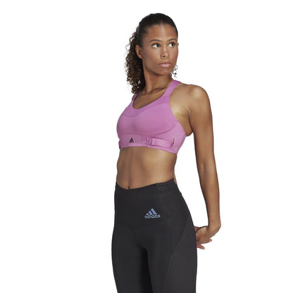 Pink - Lifestyle - Adidas Womens-Ladies FastImpact Luxe Sports Bra