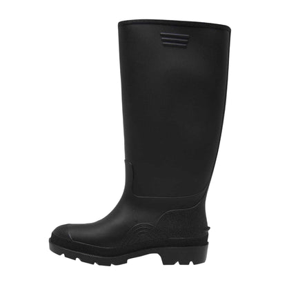 Black - Side - Dunlop Childrens-Kids Wellingtons Waterproof Rain Boots
