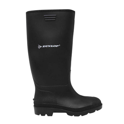 Black - Front - Dunlop Childrens-Kids Wellingtons Waterproof Rain Boots
