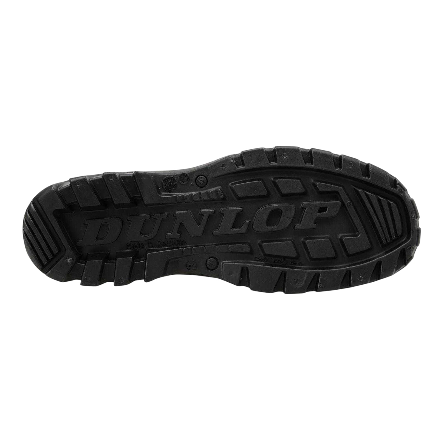 Black - Back - Dunlop Mens Logo Mid Calf Wellington Boots