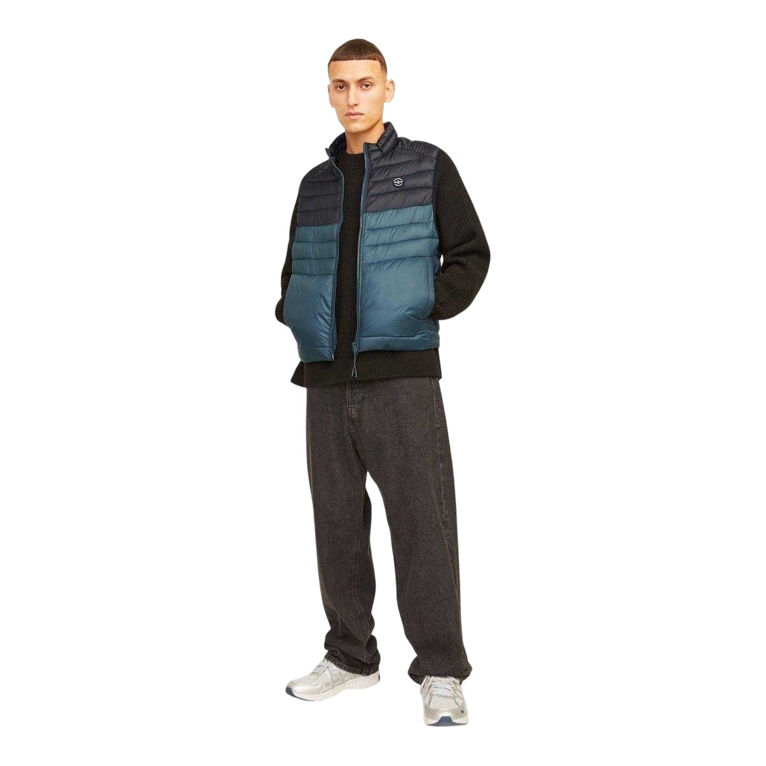 Forest Green - Lifestyle - Jack And Jones Mens Sprint Colour Block Logo Gilet