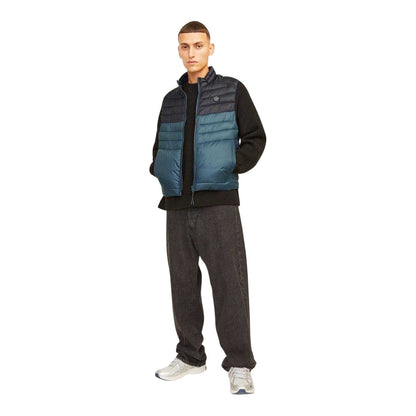 Forest Green - Lifestyle - Jack And Jones Mens Sprint Colour Block Logo Gilet