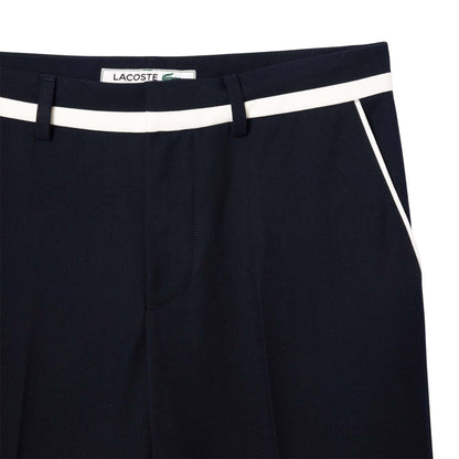 Blue - Back - Lacoste Mens Badge Straight Suit Trousers