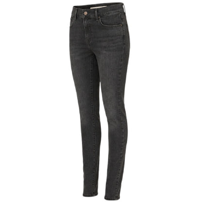 Black - Side - Levis Womens-Ladies Distant Galaxy Super Skinny Jeans