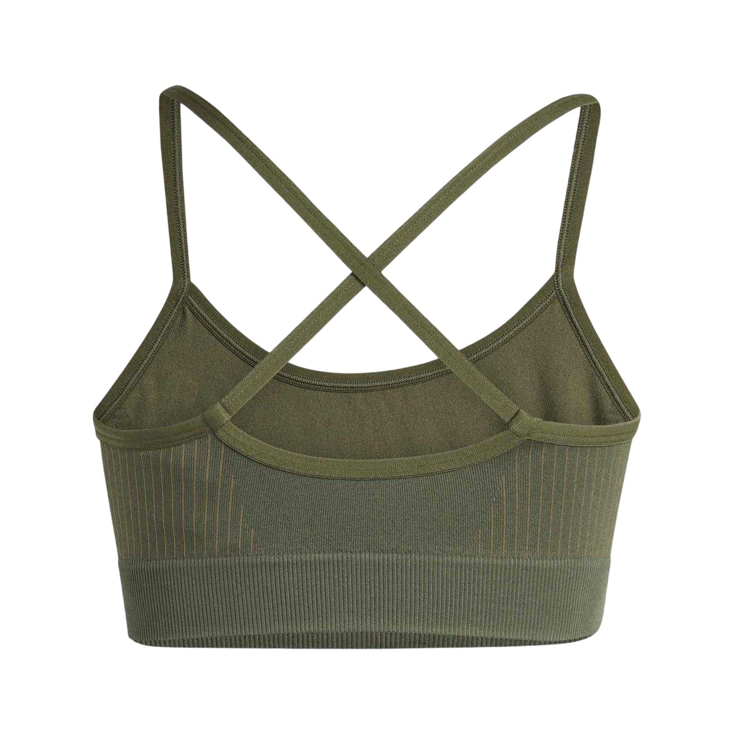 Khaki - Back - Adidas Womens-Ladies Essential Sports Bra