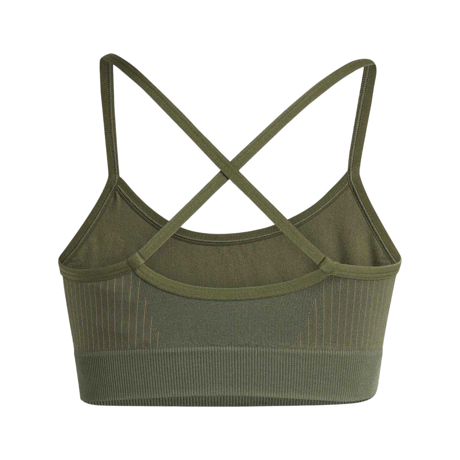 Khaki - Back - Adidas Womens-Ladies Essential Sports Bra