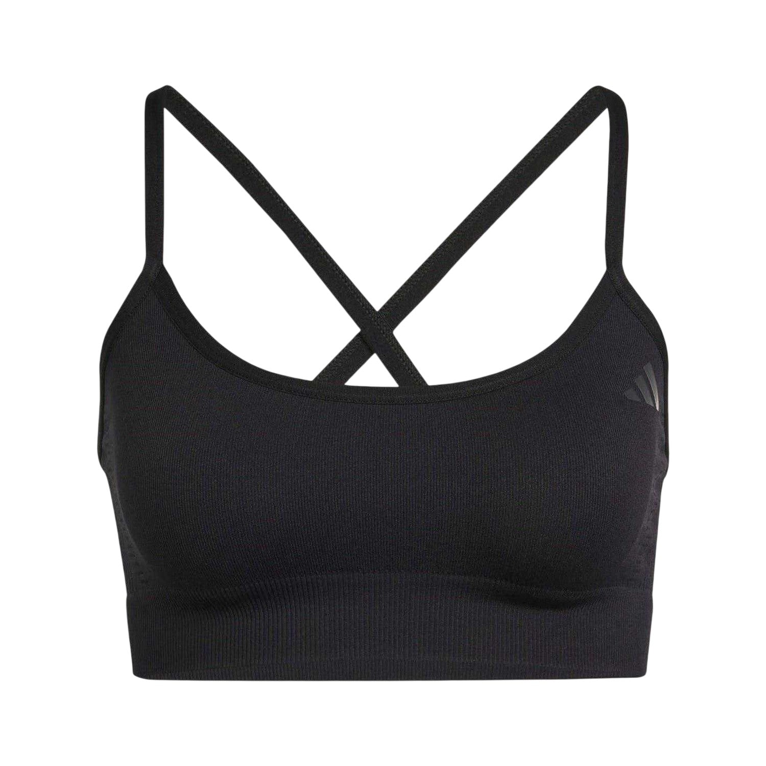 Black - Front - Adidas Womens-Ladies Essential Sports Bra