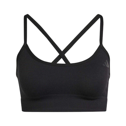 Black - Front - Adidas Womens-Ladies Essential Sports Bra