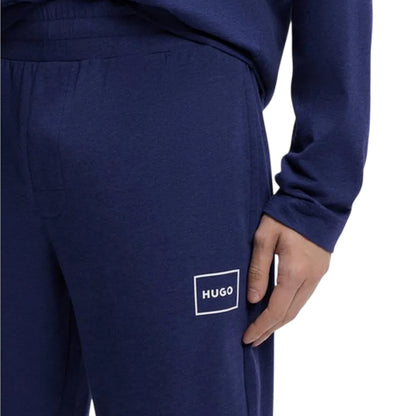 Dark Blue - Side - Hugo Boss Mens Laze Slim Joggers