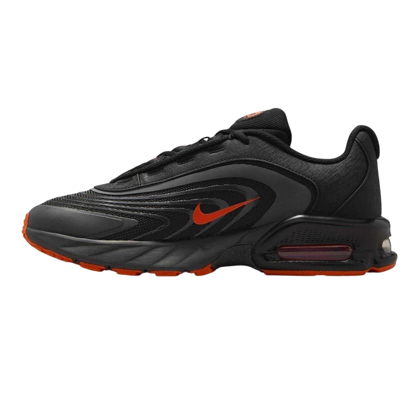 Grey-Orange-Red - Side - Nike Mens Air Max Fire Lace Up Shoes