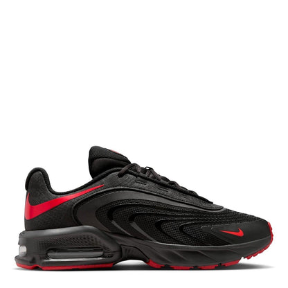 Black-Red - Front - Nike Mens Air Max Fire Lace Up Shoes