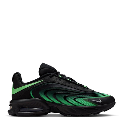 Black-Green - Front - Nike Mens Air Max Fire Lace Up Shoes