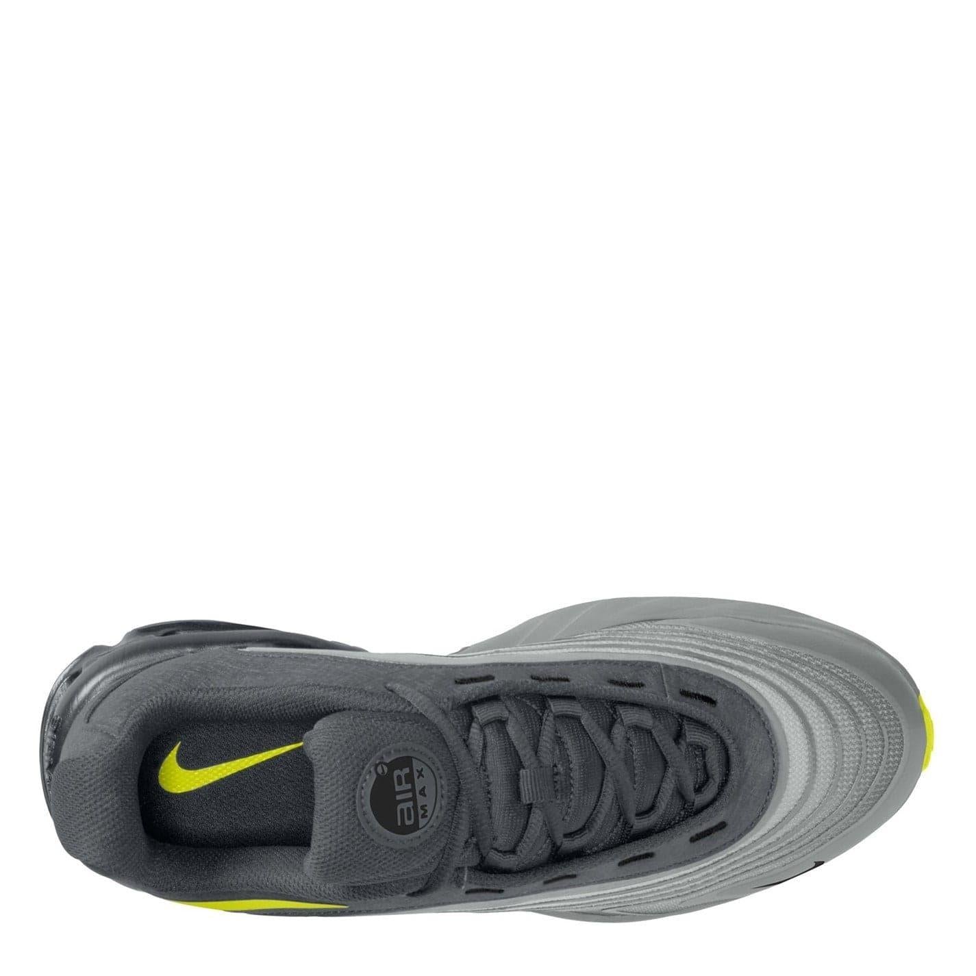 Grey-Volt - Front - Nike Mens Air Max Fire Lace Up Shoes