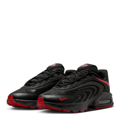 Black-Red - Side - Nike Mens Air Max Fire Lace Up Shoes