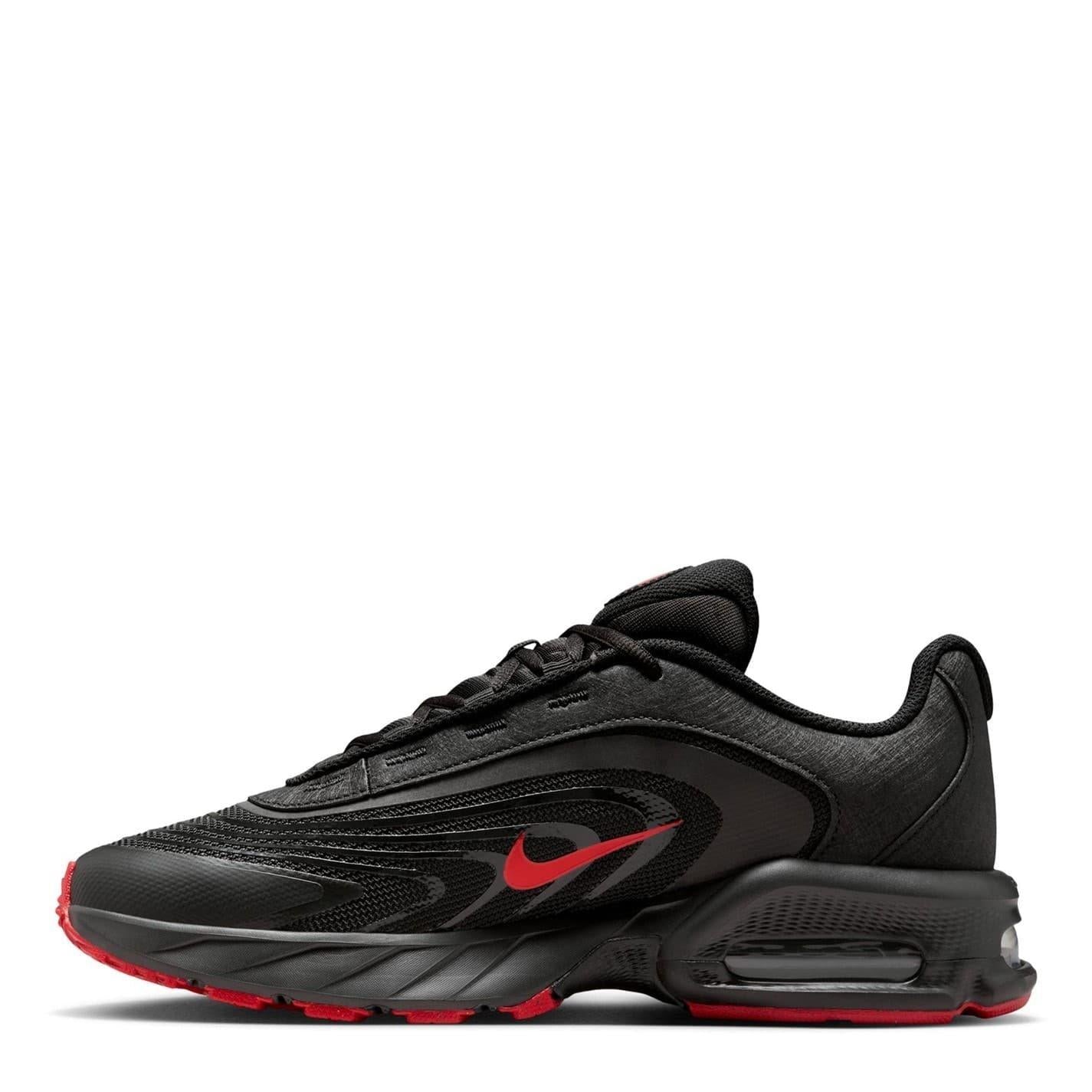 Black-Red - Lifestyle - Nike Mens Air Max Fire Lace Up Shoes