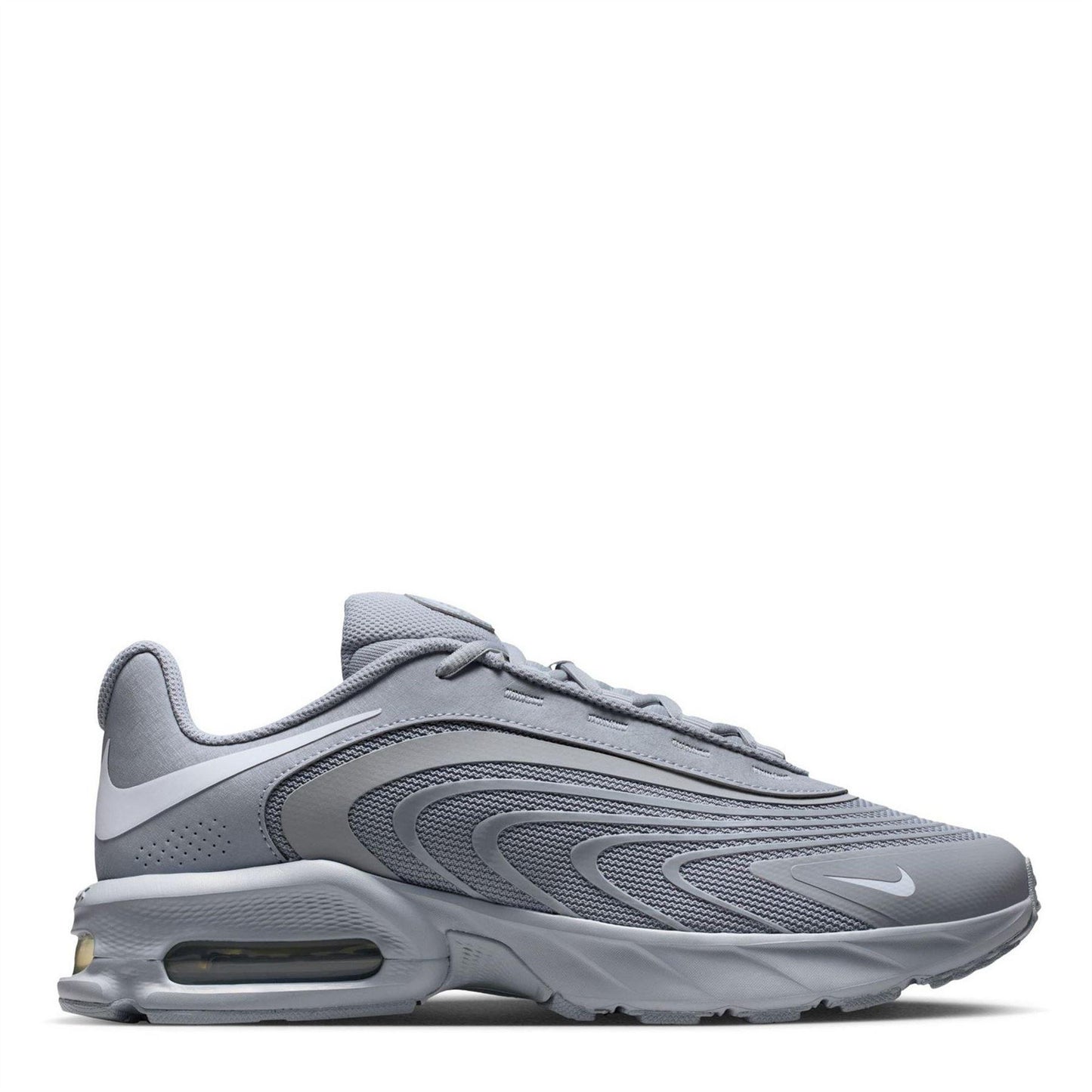 Grey-White - Front - Nike Mens Air Max Fire Lace Up Shoes