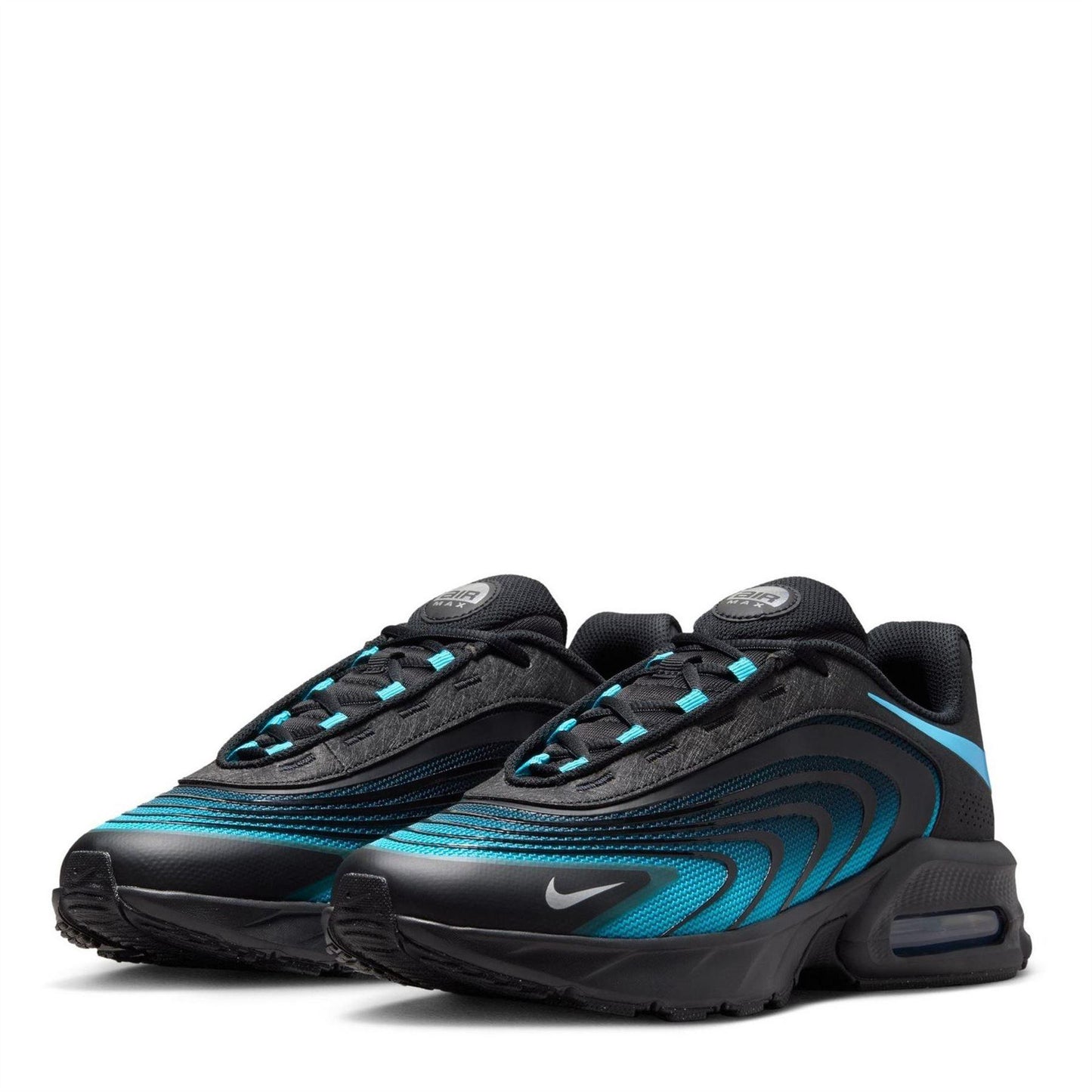 Black-Blue - Side - Nike Mens Air Max Fire Lace Up Shoes