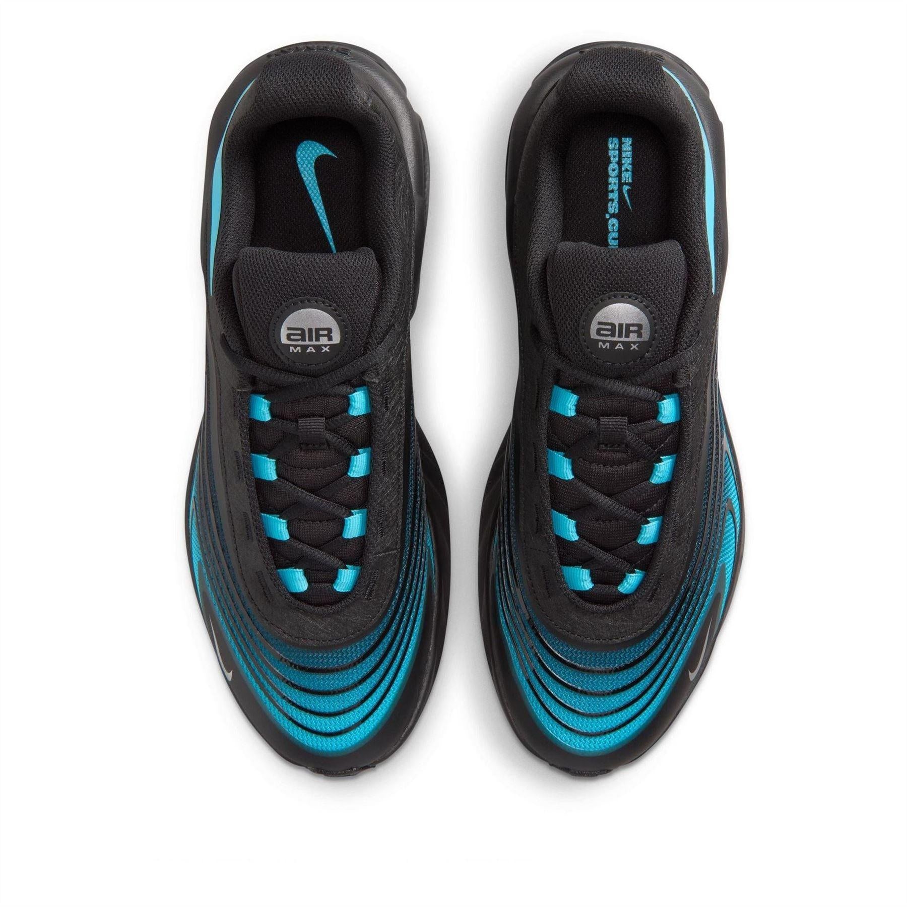 Black-Blue - Pack Shot - Nike Mens Air Max Fire Lace Up Shoes