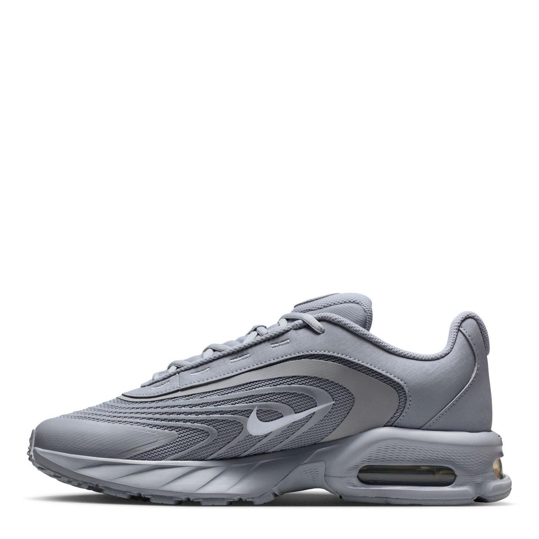 Grey-White - Back - Nike Mens Air Max Fire Lace Up Shoes