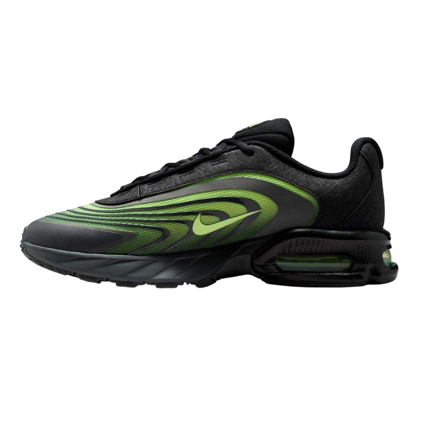 Black-Lime - Side - Nike Mens Air Max Fire Lace Up Shoes
