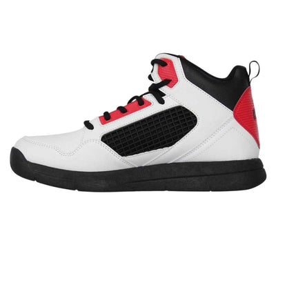 White-Black-Red - Side - Rise Mens Basketball Shoes