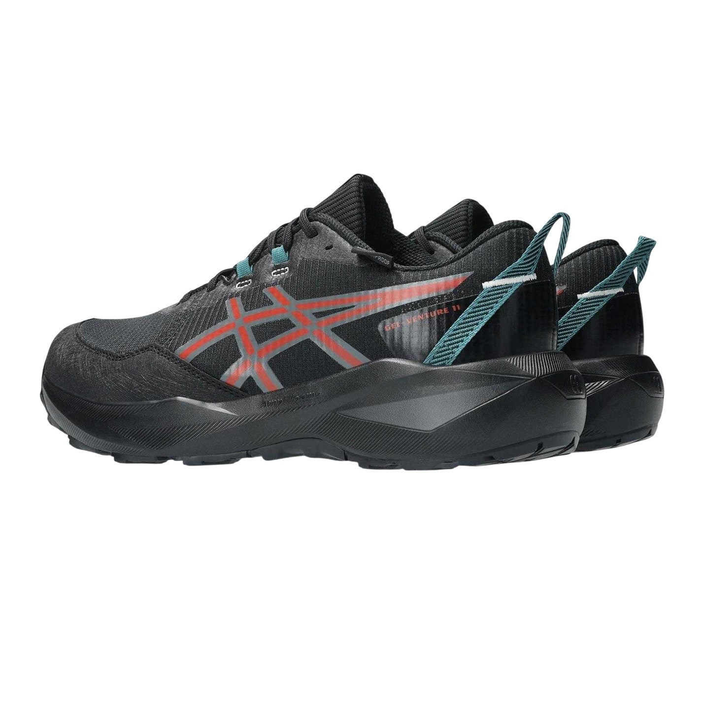 Black - Back - Asics Mens Venture 11 Trail Waterproof Running Trainers