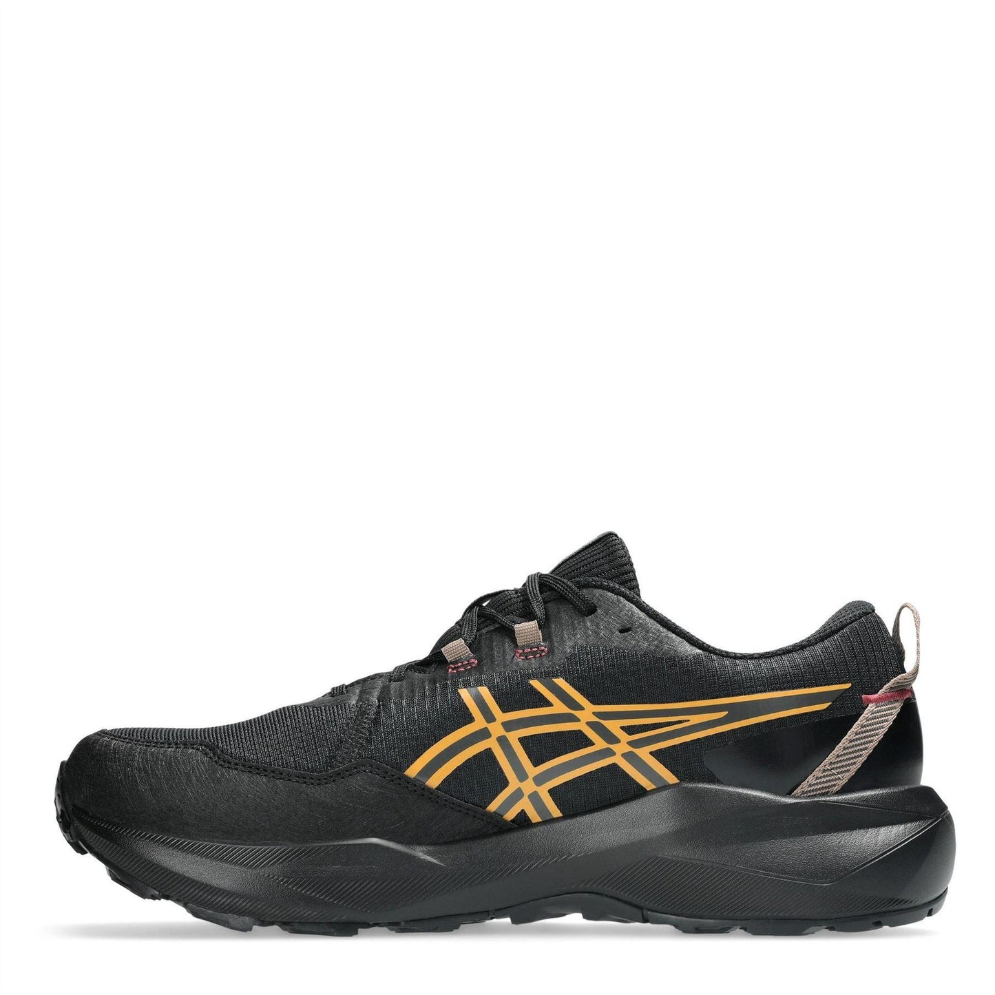 Black-Sandstorm - Side - Asics Mens Venture 11 Trail Waterproof Running Trainers
