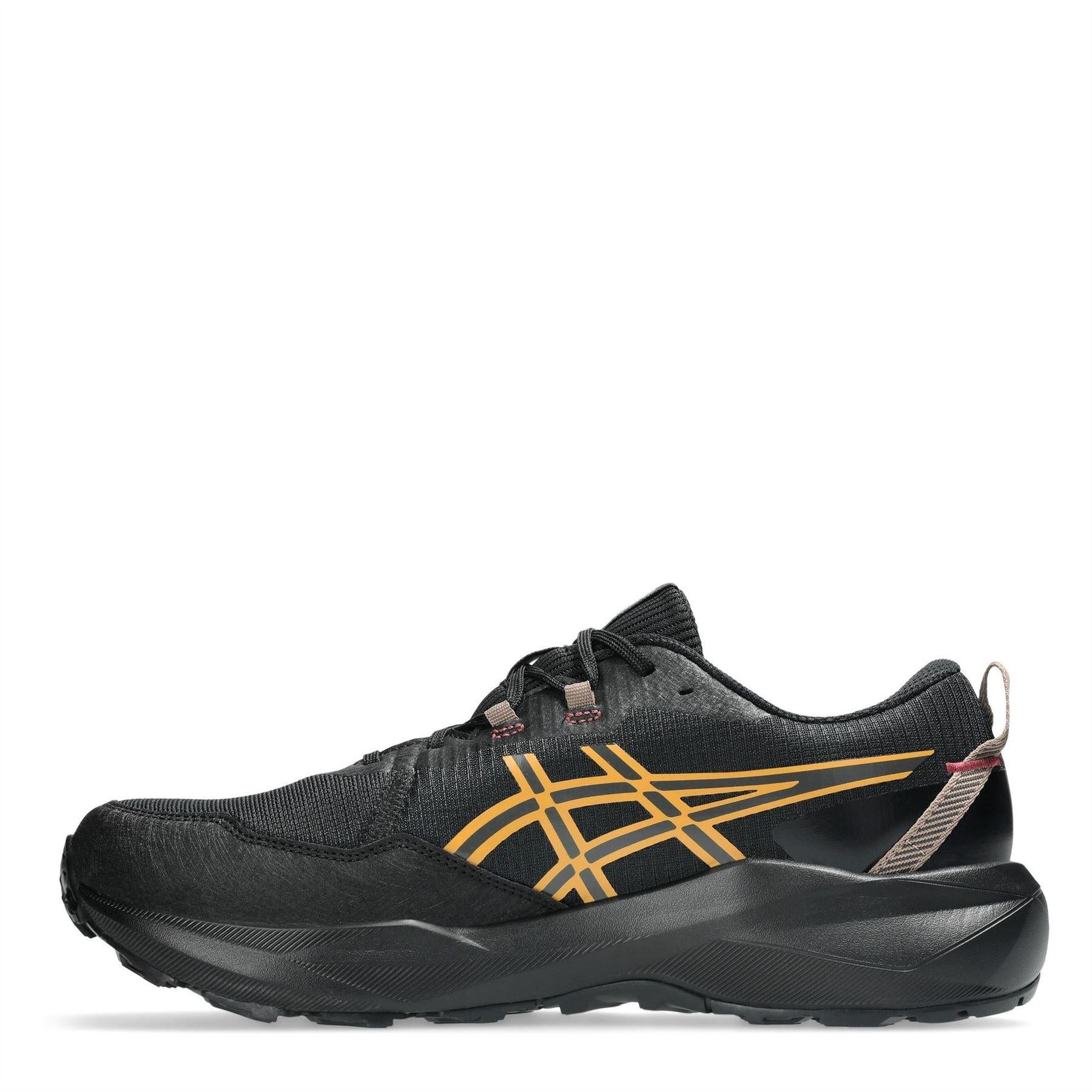 Black-Sandstorm - Side - Asics Mens Venture 11 Trail Waterproof Running Trainers
