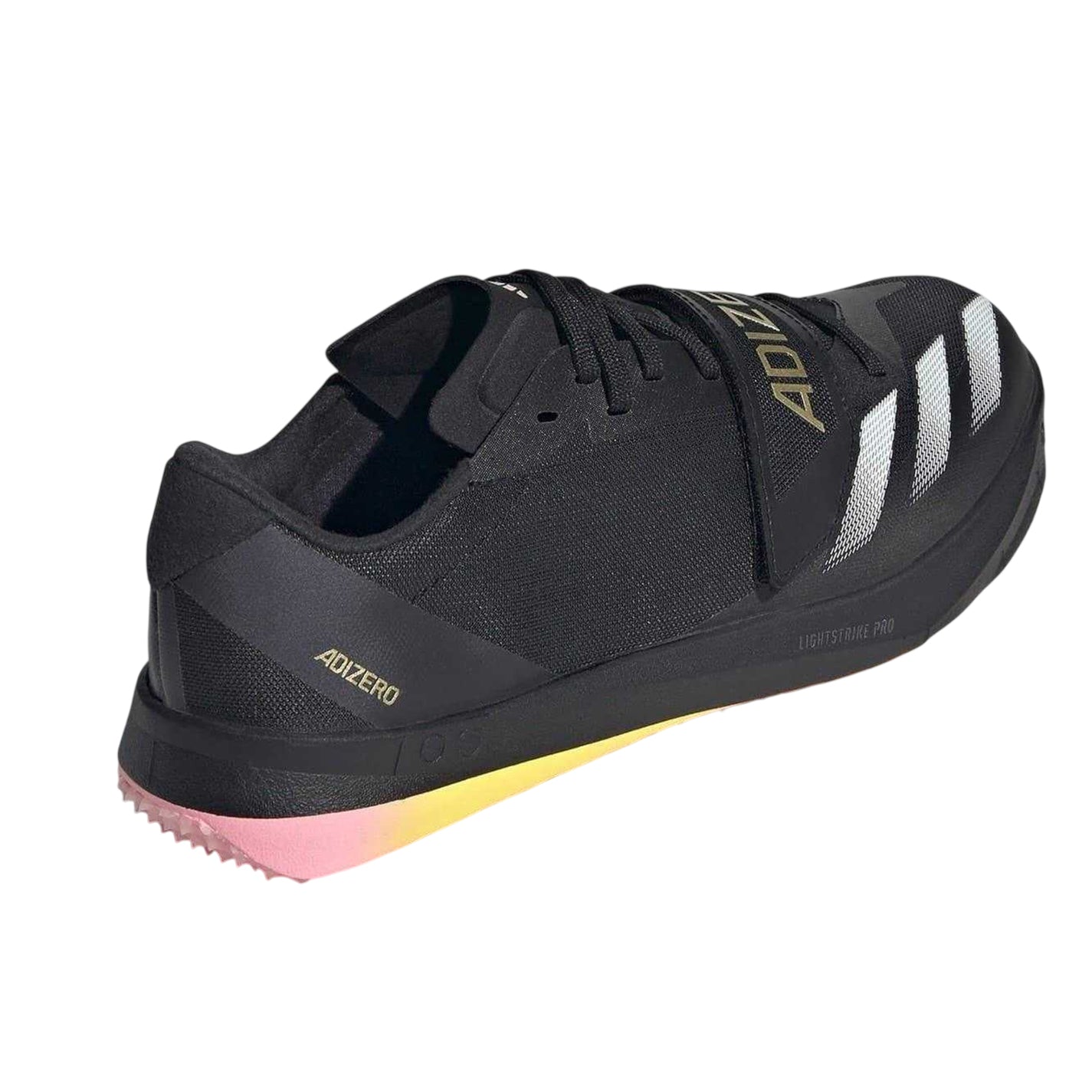 Black-Metallic Metallic - Back - Adidas Mens Adizero Spikes Shoes